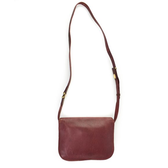 CARTIER: Burgundy Leather Double C Shoulder Bag my - Picture 2 of 8